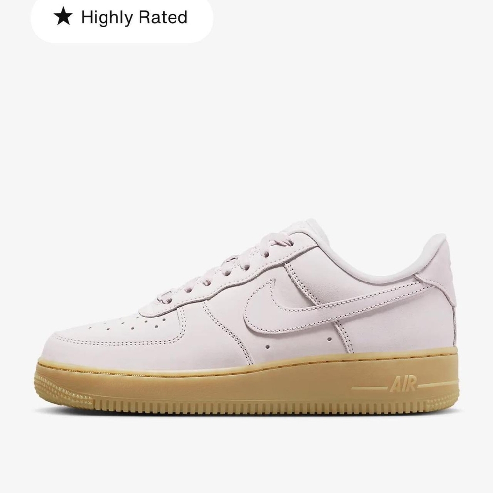 Nike Air Force 1 Pearl Pink with Gum Sole NWOB